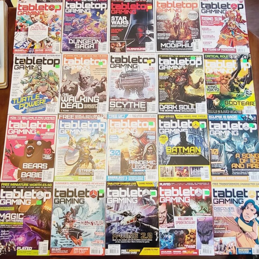Tabletop Gaming Magazines 20 Issues From 2015-2018